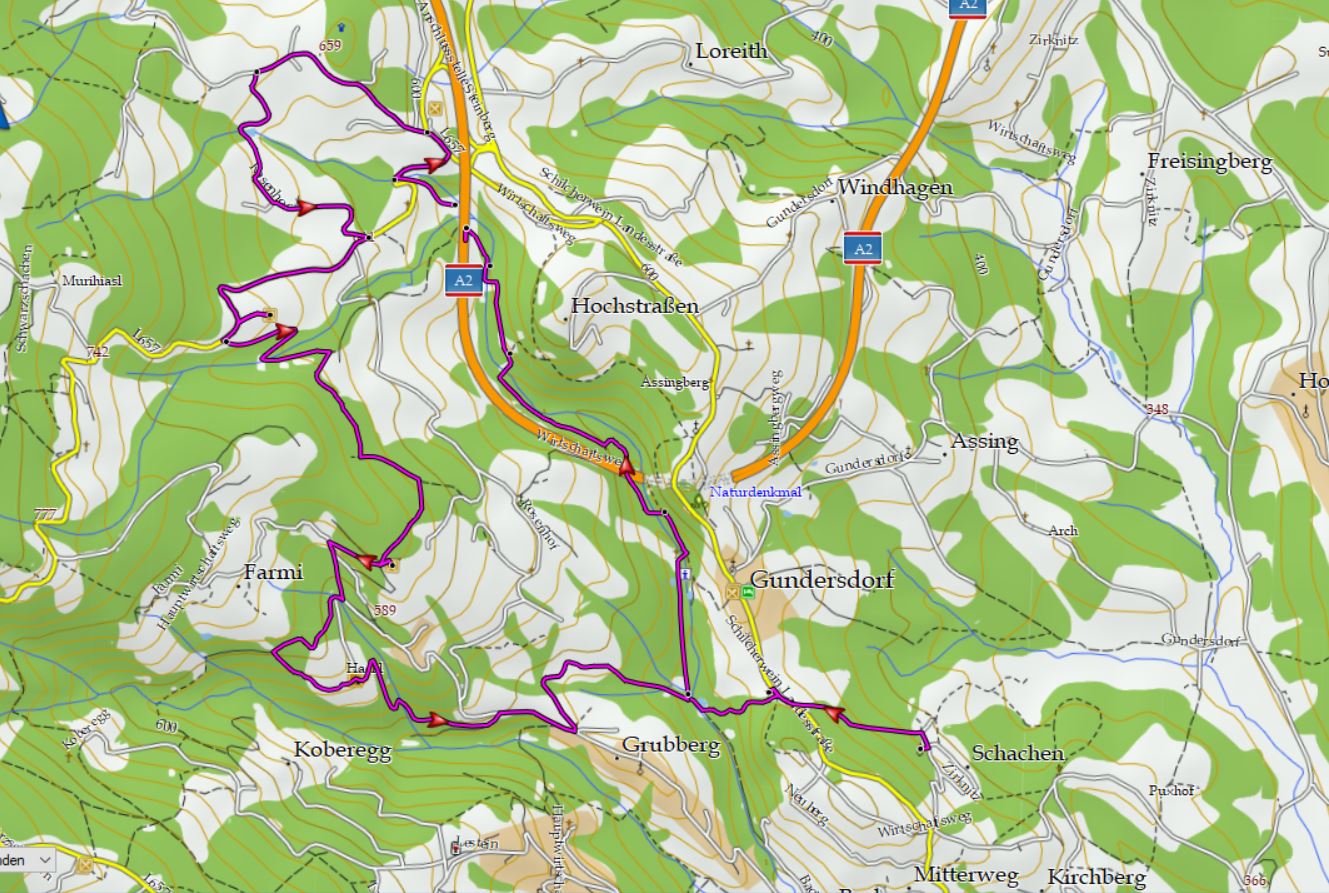 Zachgraben Wanderweg