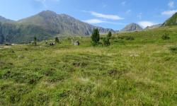 links Hochstubofen (2385m) und rechts Rettlkirchspitze (2475 m)