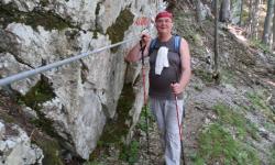 hier ist es etwas steiler