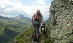 Der Weg bis zum Tilliacher Joch ist ein schmaler Pfad